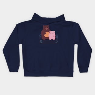 Bear and son Kids Hoodie